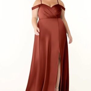 Azazie Off the Shoulder Dress